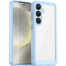 Hurtel Etui silikonowe Outer Space Case z żelową ramką do Samsung Galaxy S25 - niebieskie