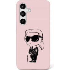 Karl Lagerfeld Etui Karl Lagerfeld Silicone Graffiti Ikonik Printed Logo MagSafe Samsung Galaxy S25 różowy