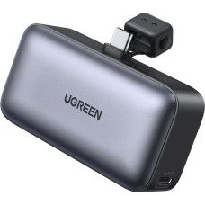 Ugreen PB503 5000mAh powerbank with USB-C port and integrated USB-C connector - gray