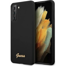 Guess GUHCS21MLSLMGBK S21+ G996 czarny/black hardcase Silicone Script Metal Logo