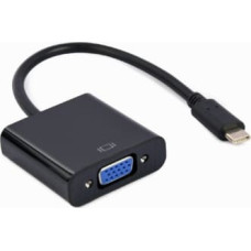 Gembird Adapteris USB Type-C Male - VGA Female 15 cm Black