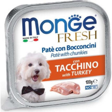 Monge Fresh pate with Turkey 100 g - konservi suņiem