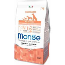 Monge All Breeds Puppy and Junior Monoprotein Salmon with Rice 0,8 kg - barība suņiem