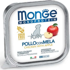 Monge Monoproteinic Fruits PUPPY Pate chicken with apple 150 g - konservi suņiem