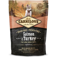 Carnilove Salmon & Turkey Large Breed Puppy 1,5 kg barība suņiem