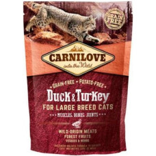 Carnilove Duck & Turkey Large Breed Cats 0,4 kg barība kaķiem