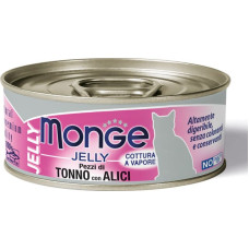 Monge Jelly Tuna Flakes with Anchovies Adult 80 g - konservi kaķiem