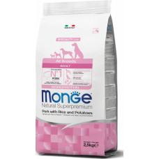 Monge All Breeds Adult Monoprotein Pork with Rice and Potatoes 2,5 kg - barība suņiem