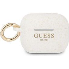 Guess GUAPSGGEH AirPods Pro cover white/white Silicone Glitter