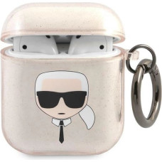 Karl Lagerfeld KLA2UKHGD AirPods cover złoty/gold Glitter Karl`s Head