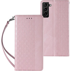 Hurtel Magnet Strap Case Case For Samsung Galaxy A23 5G Flip Wallet Mini Lanyard Stand Pink