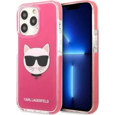 Karl Lagerfeld Etui Karl Lagerfeld Choupette Head na iPhone 13 Pro / iPhone 13 - fuksjowy