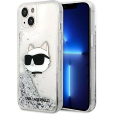 Karl Lagerfeld KLHCP14MLNHCCS iPhone 14 Plus 6.7" silver/silver hardcase Glitter Choupette Head