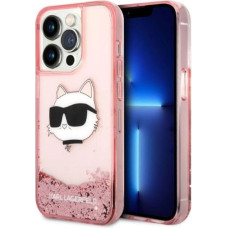 Karl Lagerfeld KLHCP14XLNCHCP iPhone 14 Pro Max 6.7" pink/pink hardcase Glitter Choupette Head