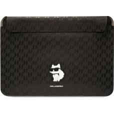 Karl Lagerfeld Saffiano Monogram Choupette case for a 14" laptop - black