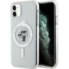 Karl Lagerfeld KLHMN61HGKCNOT case for iPhone 11 / Xr - transparent hardcase Karl&Choupette Glitter MagSafe