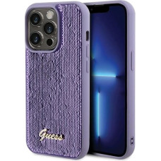 Guess Sequin Script Metal case for iPhone 15 Pro Max - purple