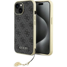 Guess 4G Charms Collection case for iPhone 15 - gray