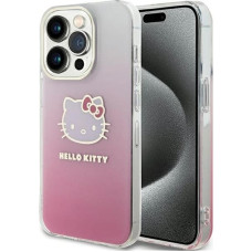 Hello Kitty IML Gradient Electrop Kitty Head case for iPhone 15 Pro Max - pink