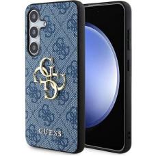 Guess 4G Big Metal Logo case for Samsung Galaxy S24+ - blue