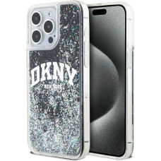 Dkny Liquid Glitter Big Logo iPhone 14 Pro Max Case - Black