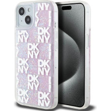 Dkny Liquid Glitter Multilogo case for iPhone 15 / 14 / 13 - pink