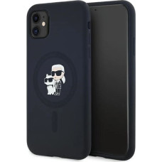 Karl Lagerfeld Silicone Karl&Choupette MagSafe case for iPhone 11 / Xr - black