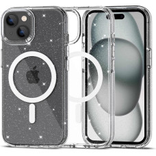 Tech-Protect FlexAir Hybrid MagSafe iPhone 15 Case - Clear Glitter