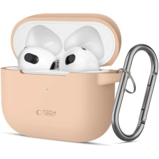 Tech-Protect Silicone Hook Case for Apple AirPods 3 - Beige