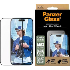 Panzerglass Screen Protector Aluminum Frame iPhone 16 6.1" Ultra-Wide Fit 2849