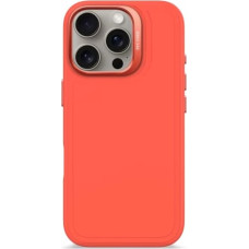 Decoded AntiMicrobial Silicone Stacks Backcover with MagSafe for iPhone 16 Pro - Orange