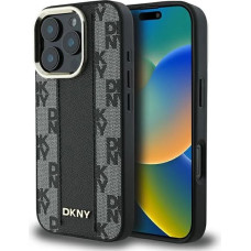 Dkny Checkered Pattern Magsafe iPhone 16 Pro Max Case - Black