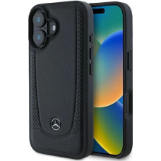 Mercedes Leather Urban iPhone 16 Case - Black