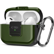 Tech-Protect Defender Hook MagSafe Case with Carabiner for Apple AirPods Pro 1 / 2 - Green