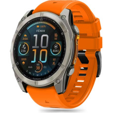 Tech-Protect Silicone Line Strap for Garmin Fenix 5 / 6 / 6 Pro / 7 / 8 (47 mm) / E - Orange