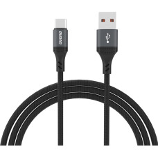 Dudao L3ST USB-A - USB-C 5A Cable 1.2m Braided - Black