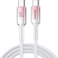 Joyroom S-A42 Crystal-Clear Series 60W USB-C - USB-C cable 1.2m - white