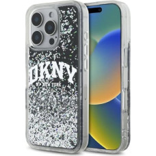 Dkny DKHCP16LLBNAEK iPhone 16 Pro 6.3" black/black hardcase Liquid Glitter Arch Logo