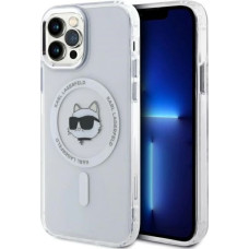 Karl Lagerfeld Etui Karl Lagerfeld IML Metal Choupette Head MagSafe na iPhone 12 - białe