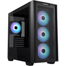 Asus Case|ASUS|A21 PLUS|MidiTower|Case product features Transparent panel|Not included|MicroATX|MiniITX|Colour Black|A21PLUSTGARGBBLACK