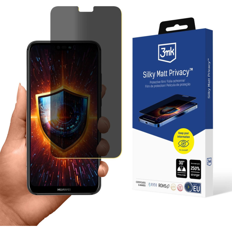 3Mk Protection Folia ochronna prywatyzująca matowa 3mk Silky Matt Privacy na Huawei P20 Lite