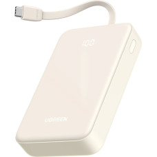 Ugreen PB505 Powerbank 20000mAh 22.5W USB-C USB-A Built-in USB-C Cable - White