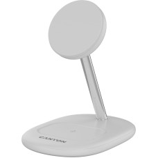 Canyon wireless charger WCS-205 15W Qi2 2in1 White