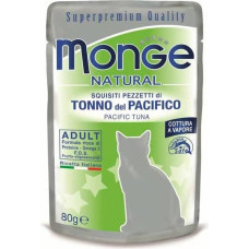 Monge Natural pouches Tuna in Jelly 80 g - konservi kaķiem