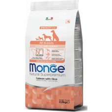 Monge All Breeds Puppy and Junior Monoprotein Salmon with Rice 2,5 kg - barība suņiem