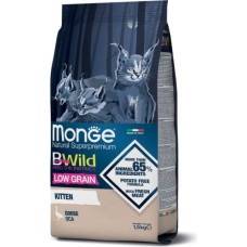 Monge BWILD CAT Low Grain KITTEN Goose 1,5 kg - barība kakiem