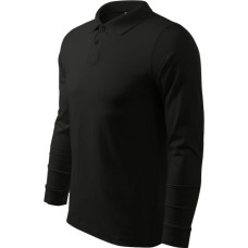 Malfini Single J. LS M MLI-21101 polo shirt black (XL)