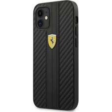 Ferrari FESNECHCP12SBK iPhone 12 mini 5.4" black/black hardcase On Track PU Carbon