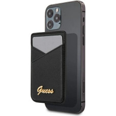 Guess Wallet Card Slot GUWMSSASLBK MagSafe Saffiano black/black