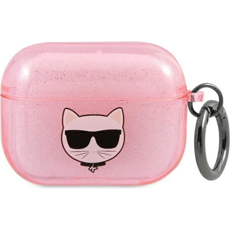 Karl Lagerfeld KLA3UCHGP AirPods 3 cover różowy/pink Glitter Choupette